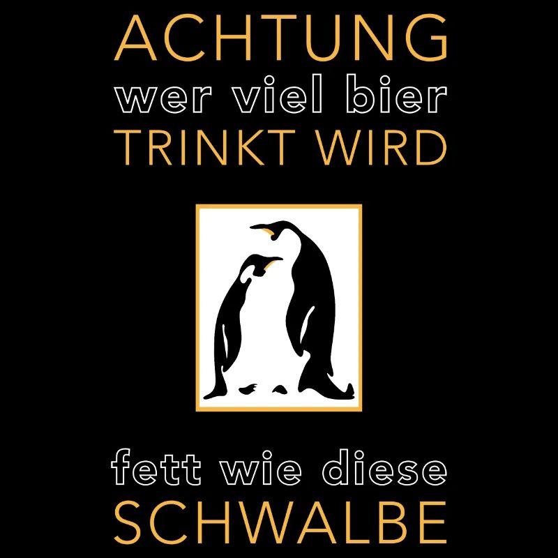 Pinguin Witziger Spruch Geschenk