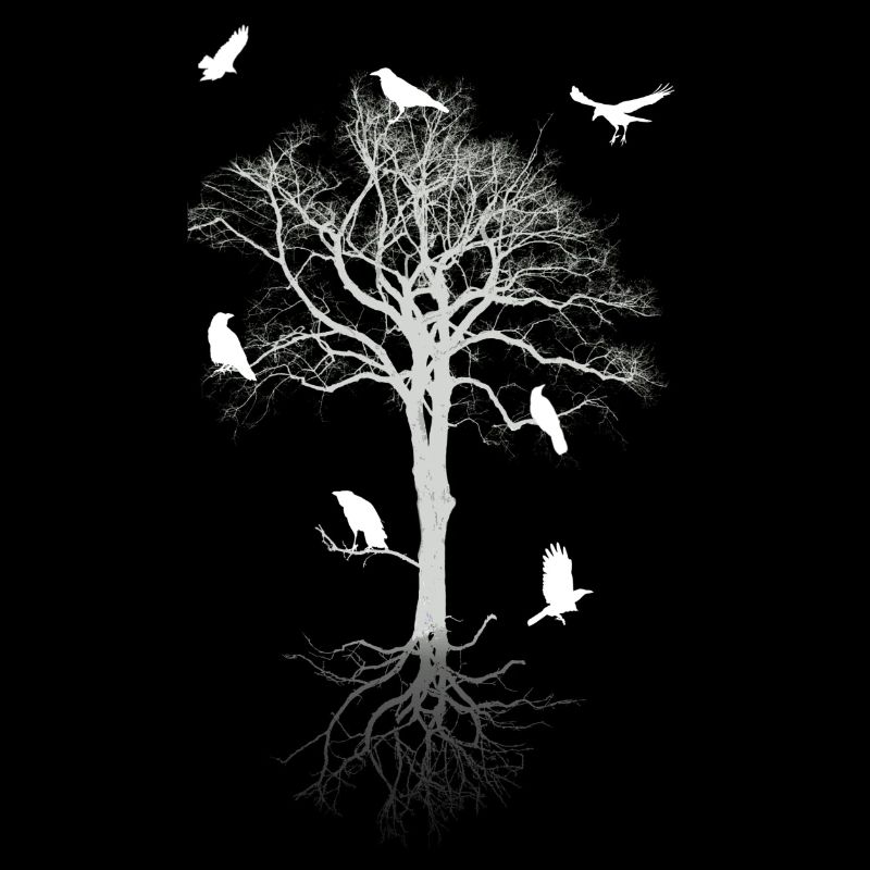 Krähen im Baum