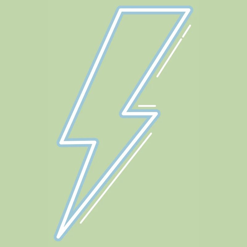 Neon blue flash light