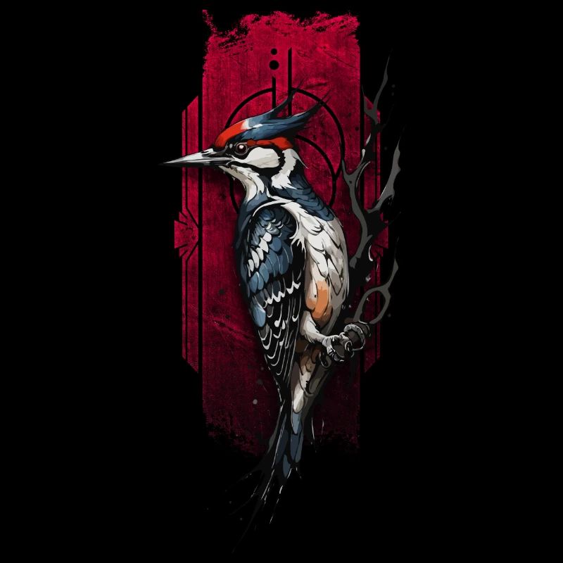 Oiseau pic vibrant