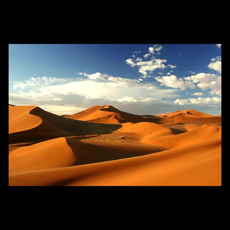Sand dunes around namibia