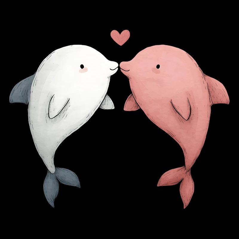 Delfin Paar Boyfriend Girlfriend