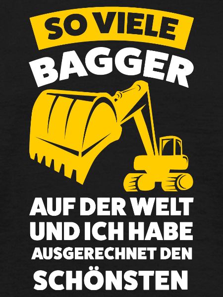 Baggerfahrer Beruf Bagger Geschenk