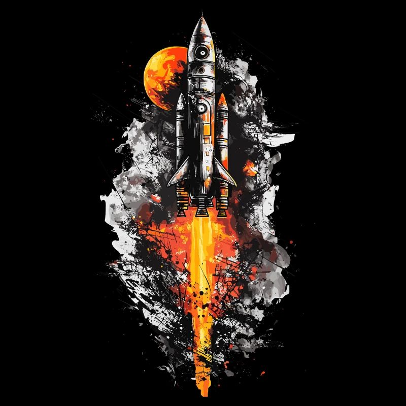 Bitcoin Rocket Moon Crypto