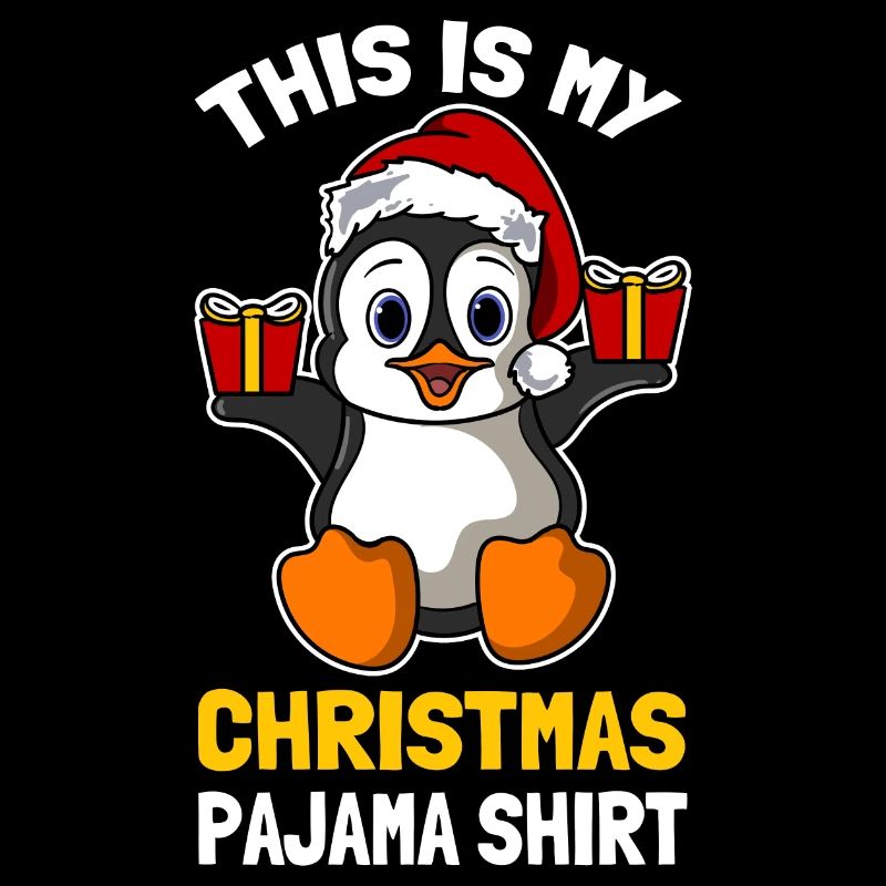 C’est ma chemise de pyjama de Noël Mignon Pingouin
