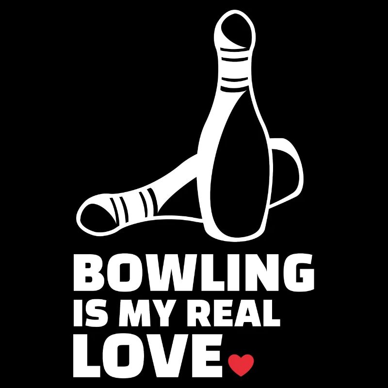 Ich Liebe Bowling Stylish Bowling Silhouette