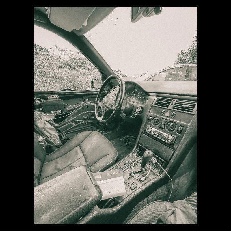 Vintage Car Interior Noir