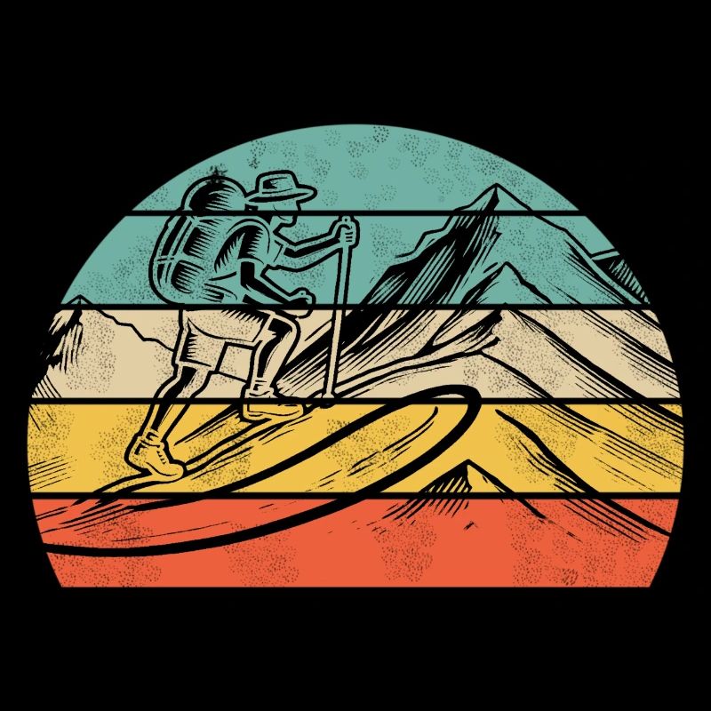 Wanderer Bergpfad