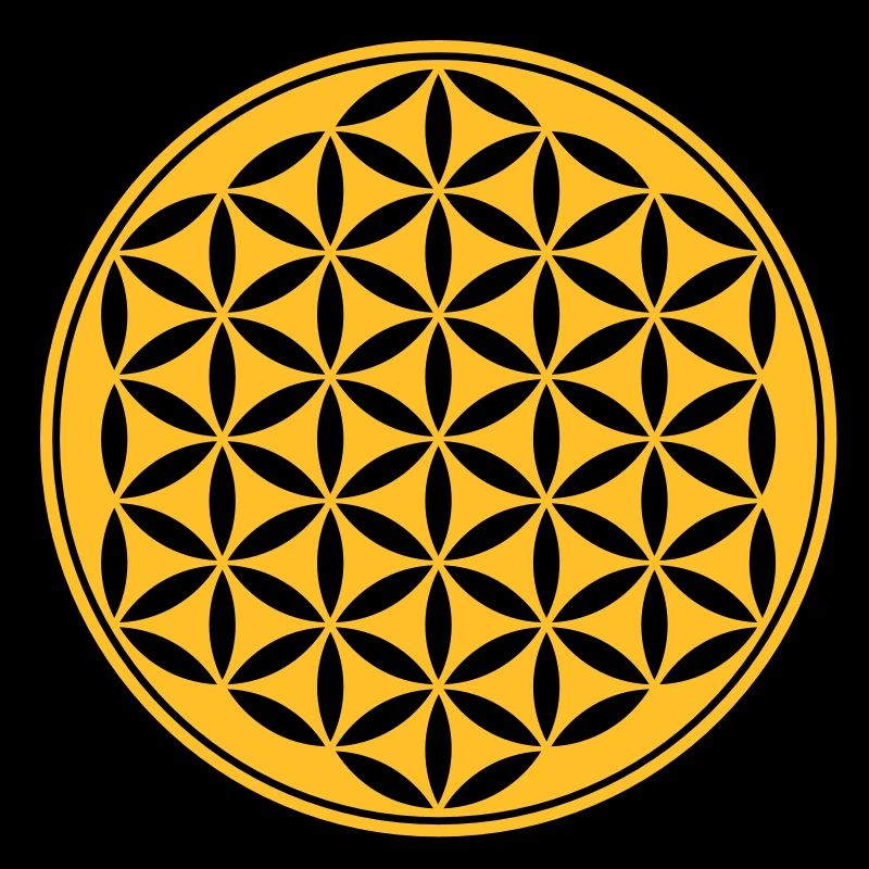 Fleur de la vie - Vector - 03, 1c, sacred geometry