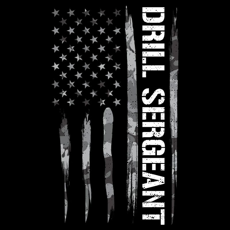 Sergent instructeur - Drapeau américain