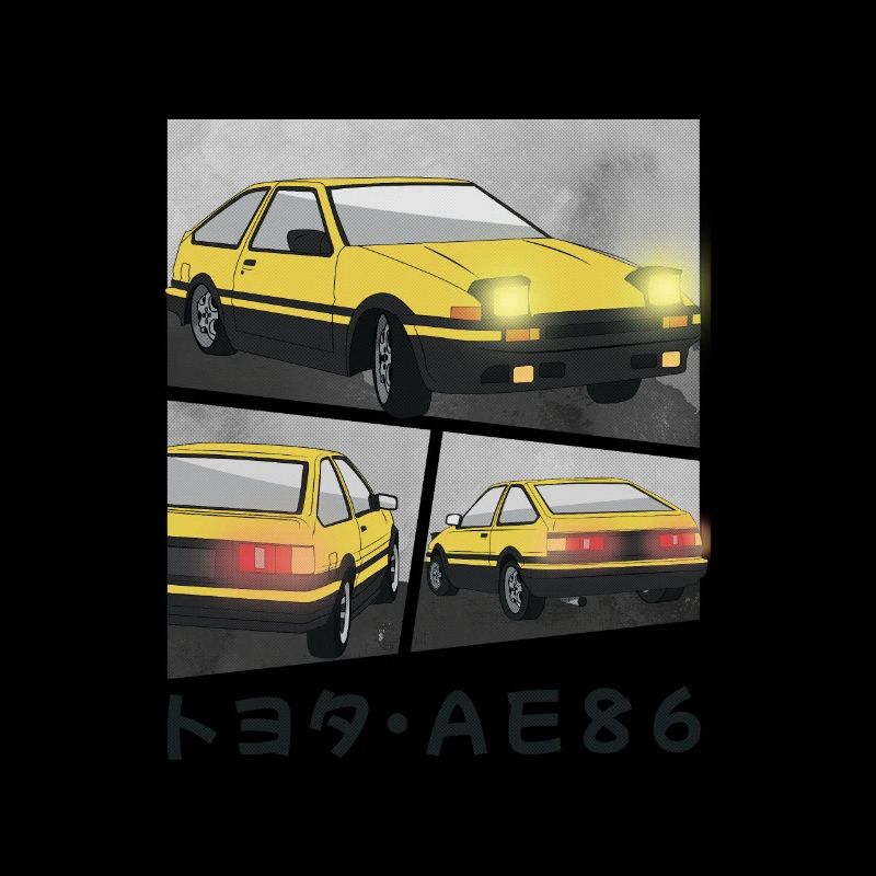 SUNBURST CAR COMIC / POP UP HEADLIGHTS HATCHBACK
