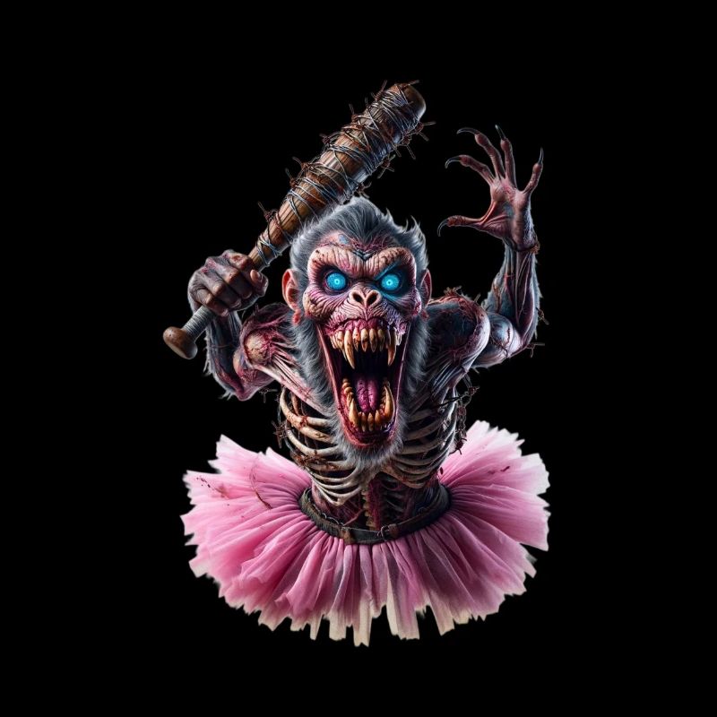 Zombie Affe im Tutu