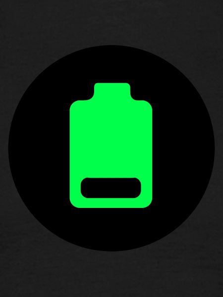 Round low battery