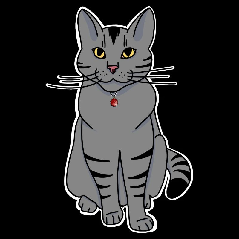 Chat de Noël gris