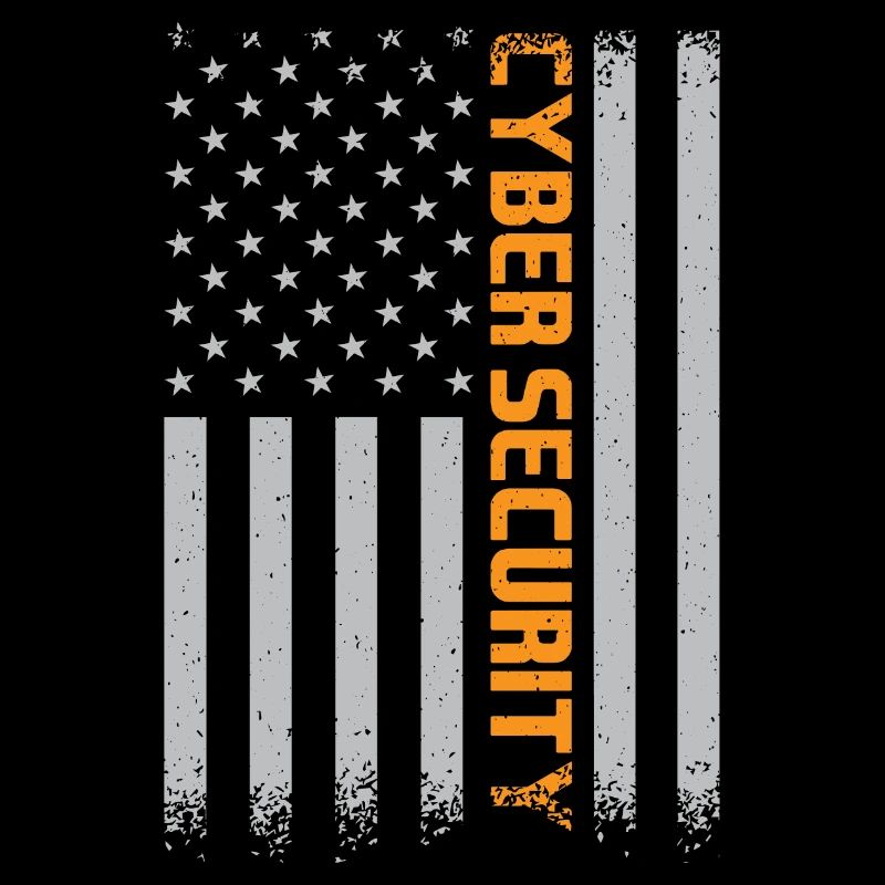 Cybersecurity American Flag