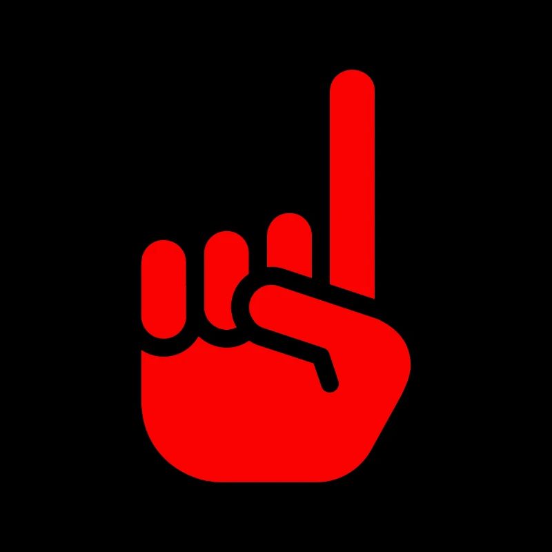 Zeigefinger rot