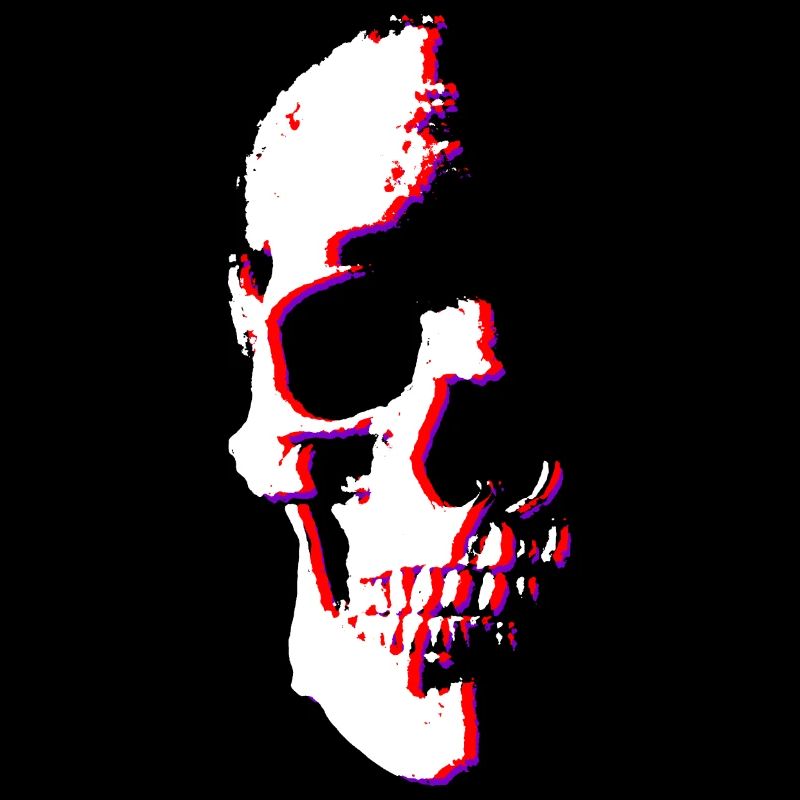 Demi-crâne - glitch
