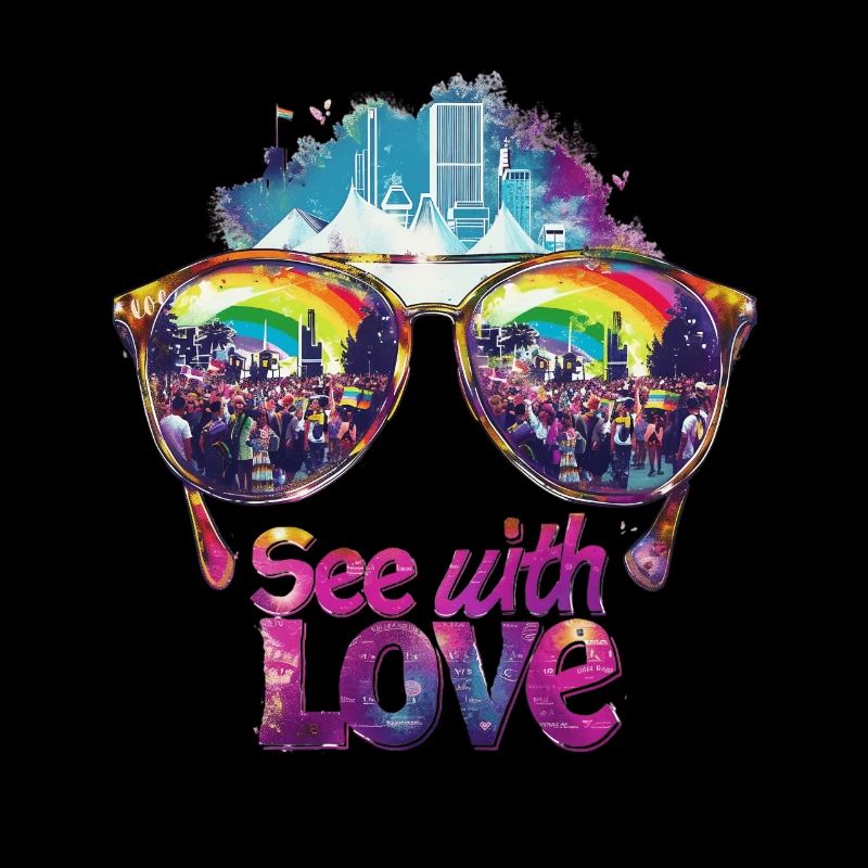 Voir avec amour Vibrant Pride Design