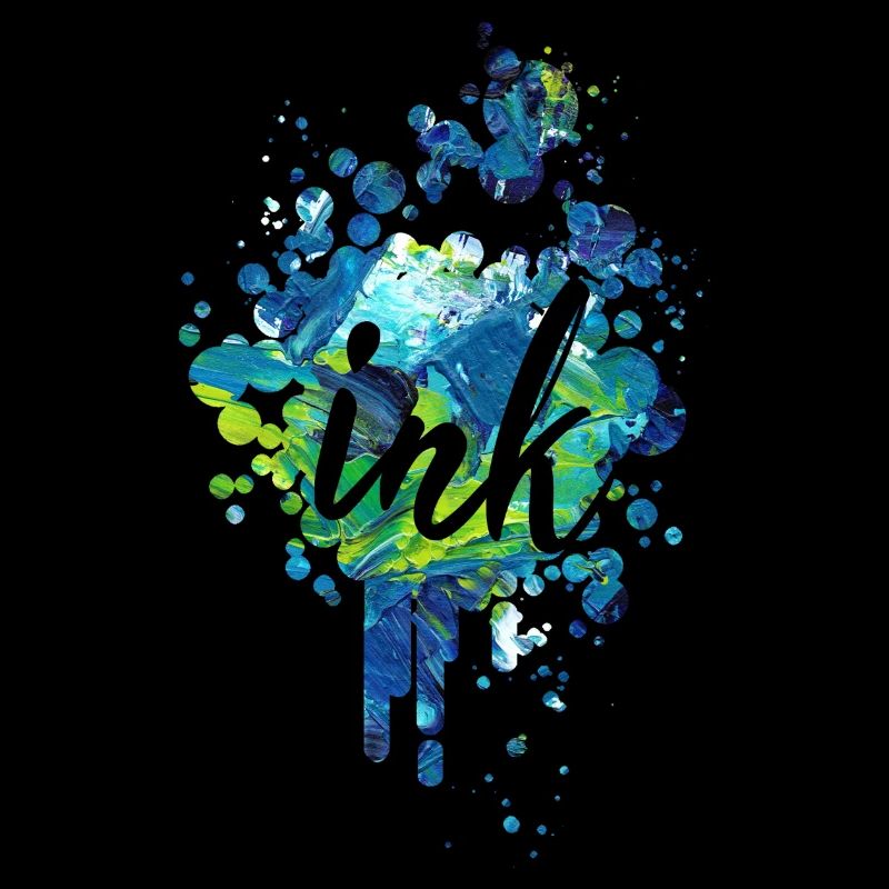 Blob d'encre couleur - Design Premium
