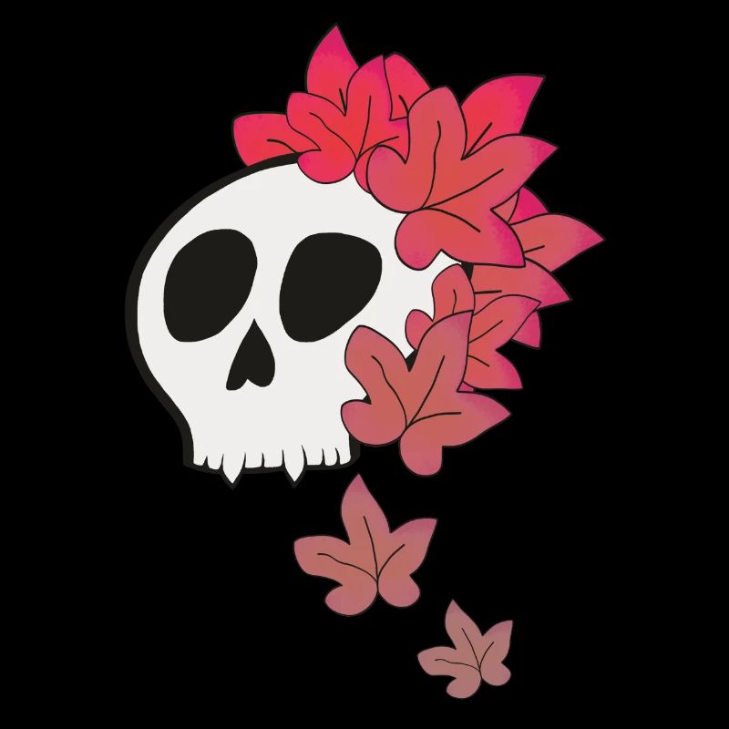 a SKULL for FALL in pinkish