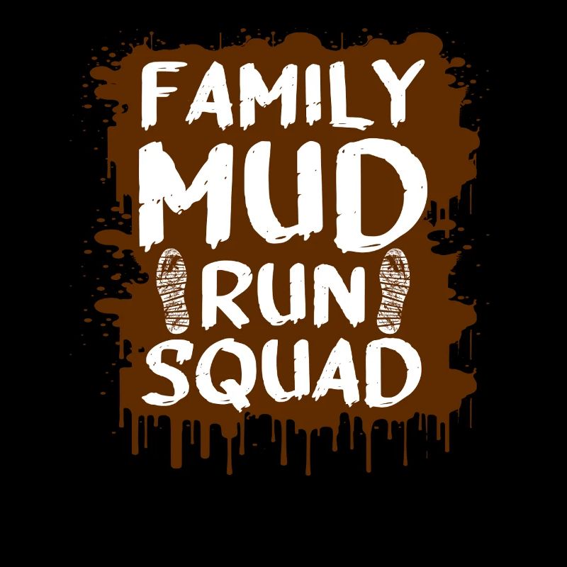 Équipe familiale de course dans le boue Schlammlauf Muddy Race