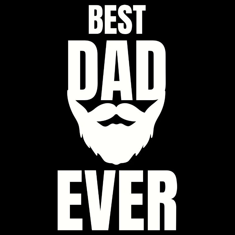 Vatertag beste Papa ever Daddy Bart Bärtigen Vater