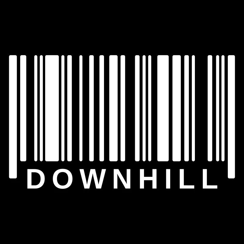 Barcode Downhill Strichcode Bike Downhiller Logo