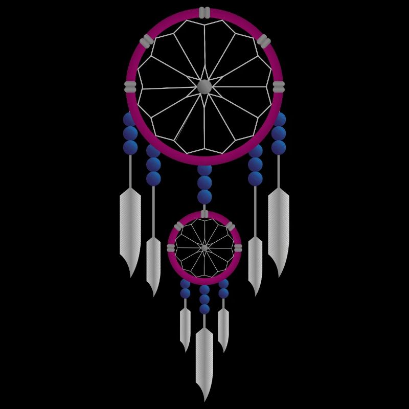 Attrape-rêves violet et bleu