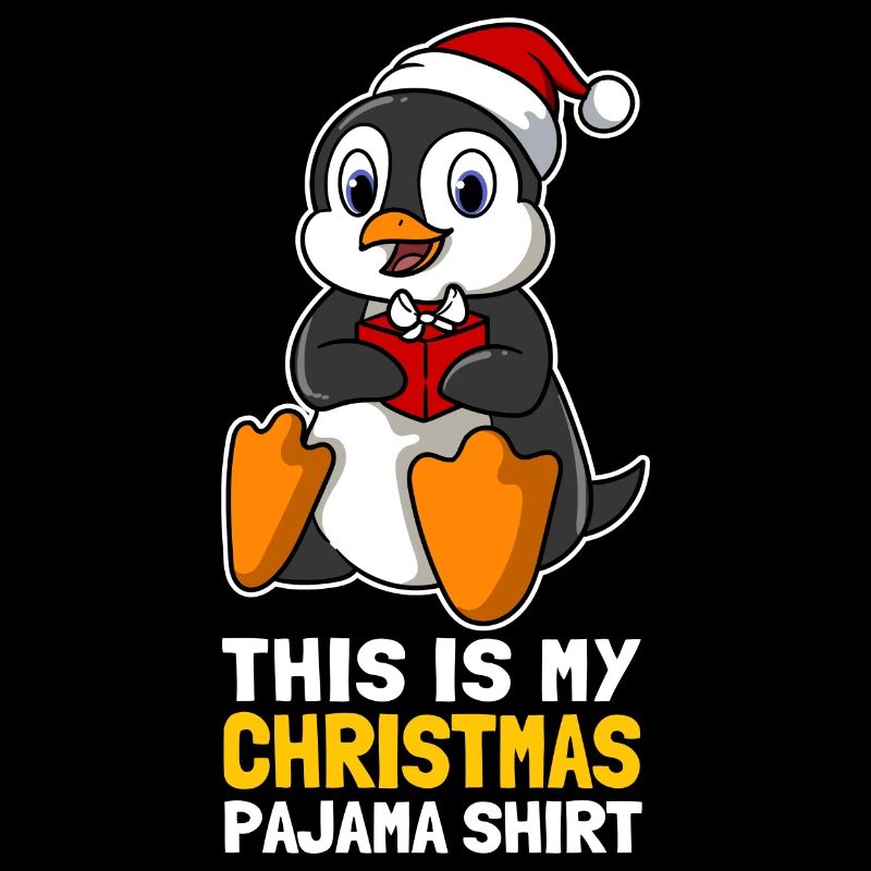 C’est ma chemise de pyjama de Noël Mignon Pingouin