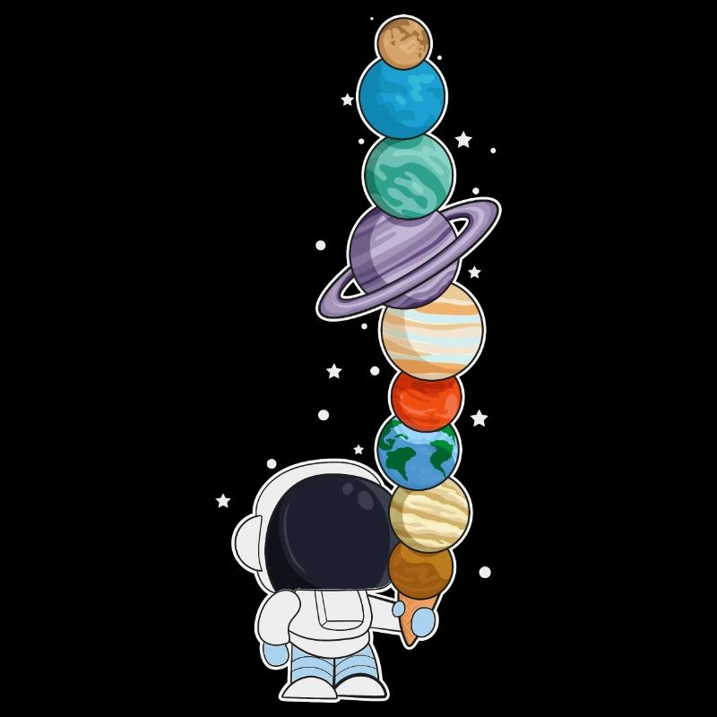 Astronaut mit Eis