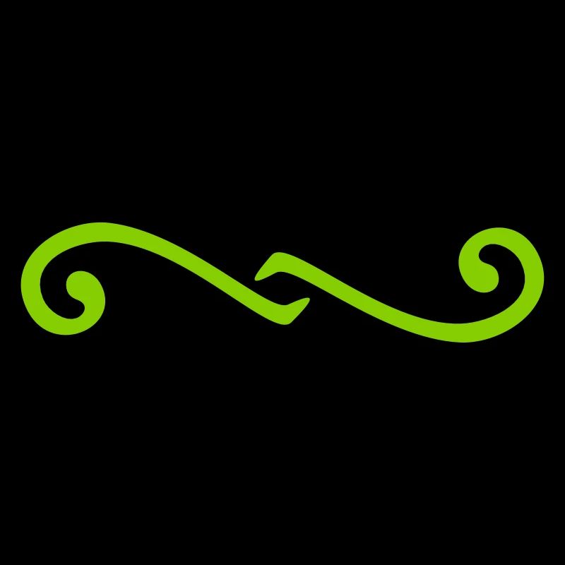 Delimiter swirl / Deko-Element Schnörkel (1c)