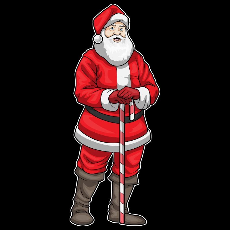 Père Noël bâton de marche