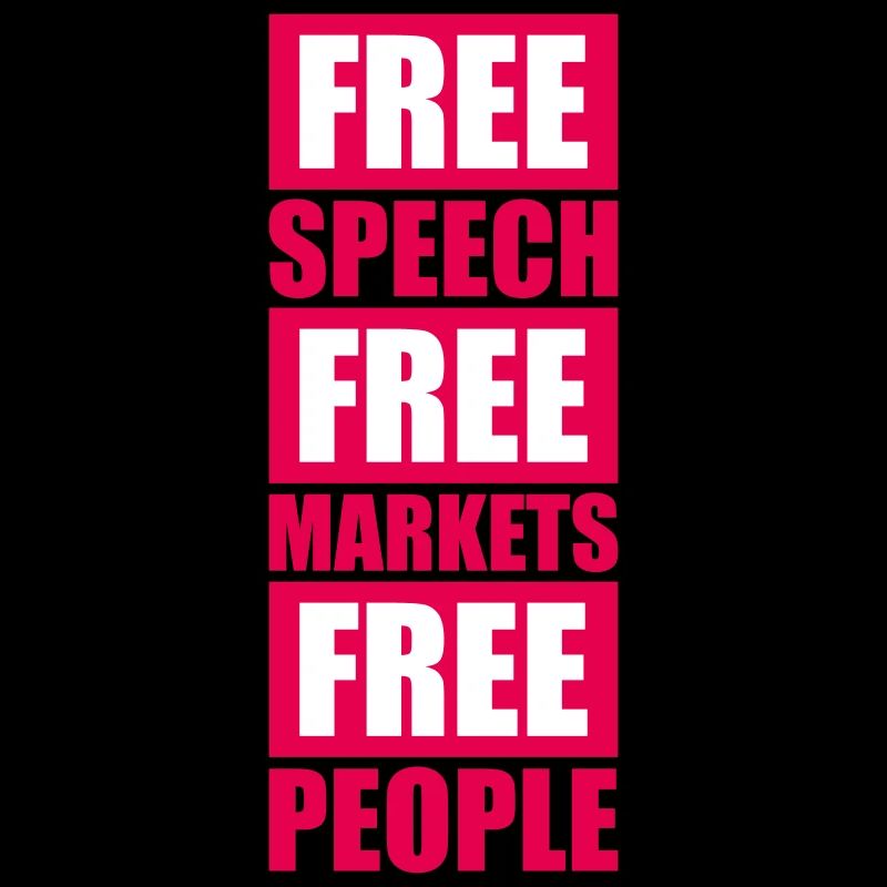 Marché de la liberté d’expression Peuple Libertarian Freedom Logo