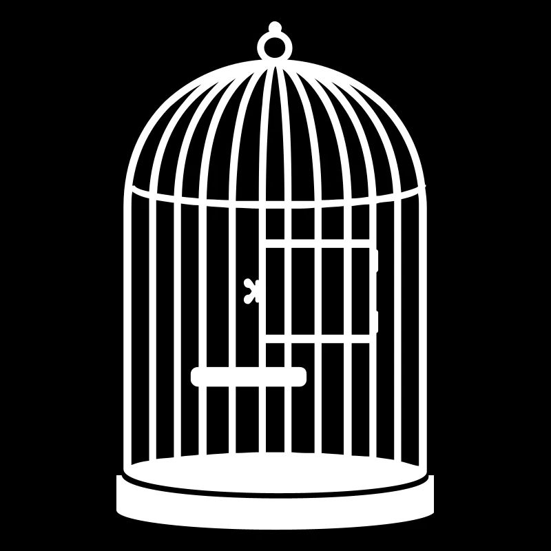 tomme buret stengt / empty cage (closed, 1c)