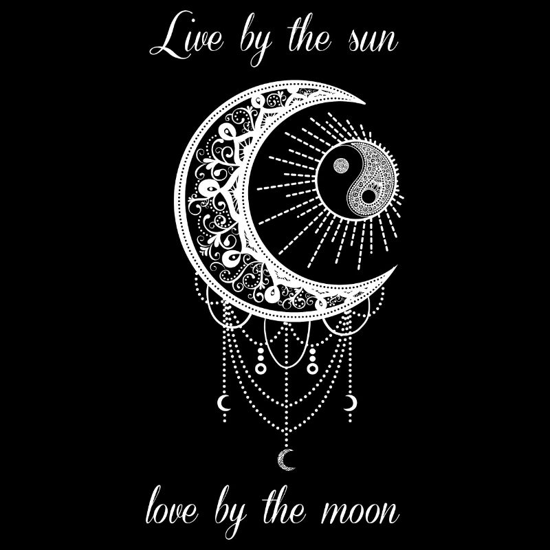 Boho Sun Moon Sun Moon goth vintage design