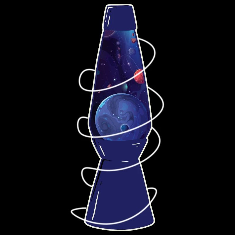 Retro Space Chic : Planètes de lampe à lave