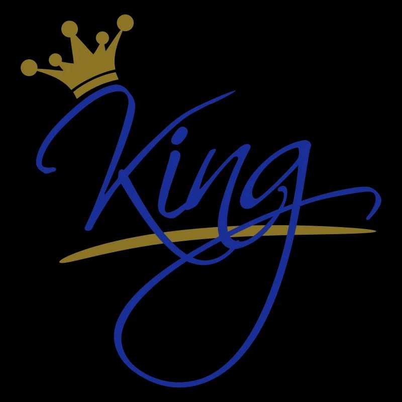 king crown design textlogo cool