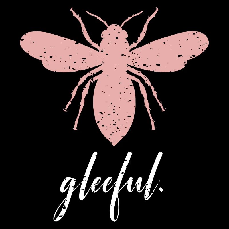 Pink Bee Gleeful Bee Be Gleeful