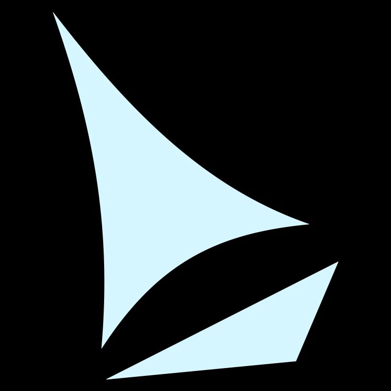 Stilisiertes Segelboot