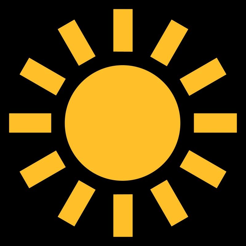 symbole météo icône soleil