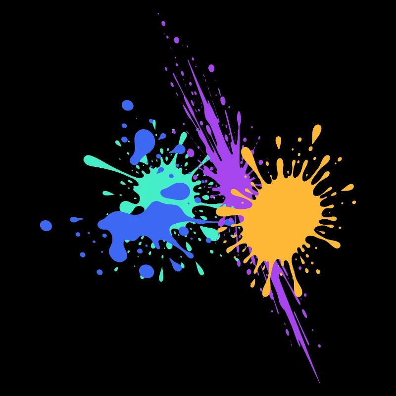 Éclaboussures de couleur cadeau Art abstrait