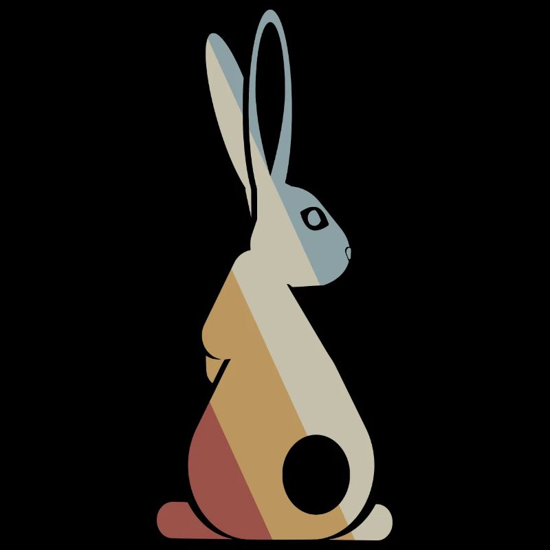 Rabbit Retro Style Vintage