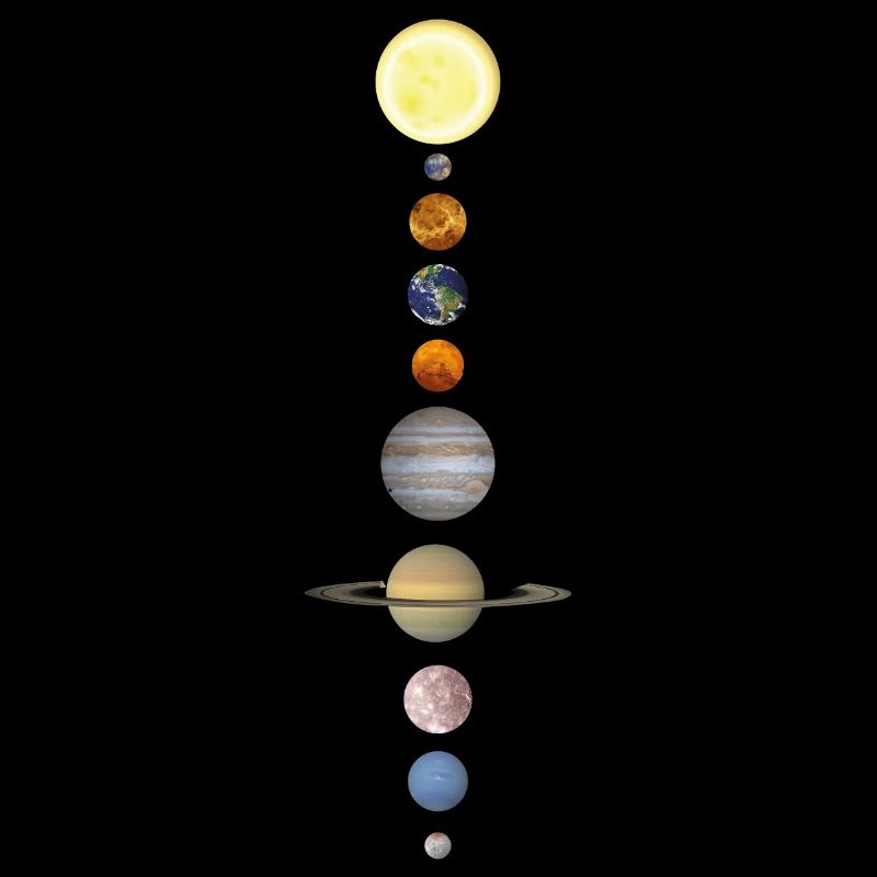 Solar system planets motif astronomy