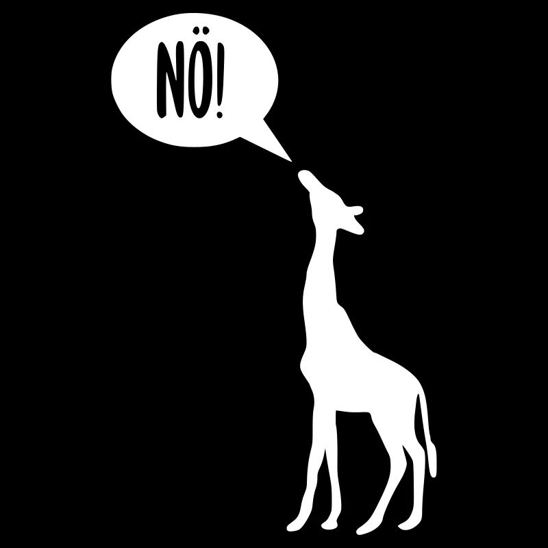 La girafe dit nö et est offensée