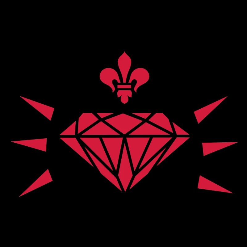 Diamant mit Lilie / diamond with fleur de lis (1c)