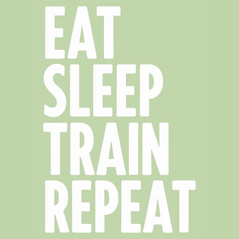Manger le train du sommeil répéter