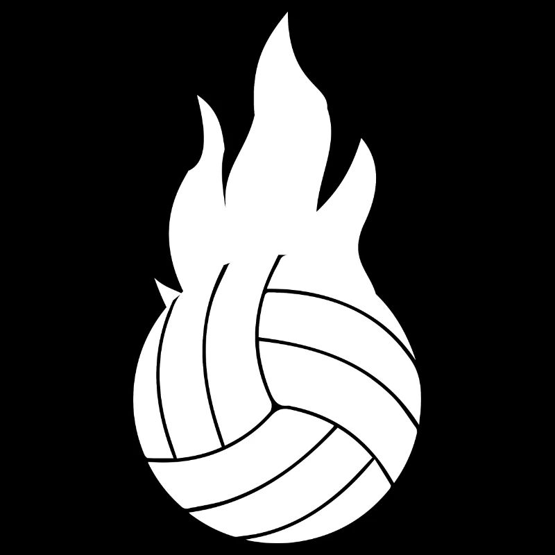 Volleyball Flame Design Personalized Gift