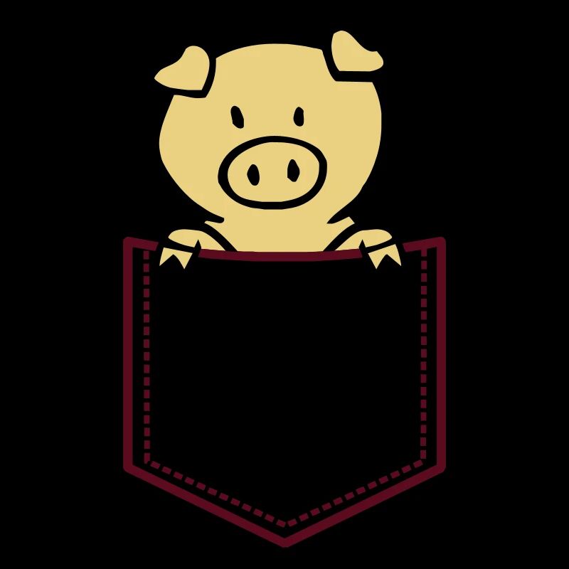 Oink in Brusttasche