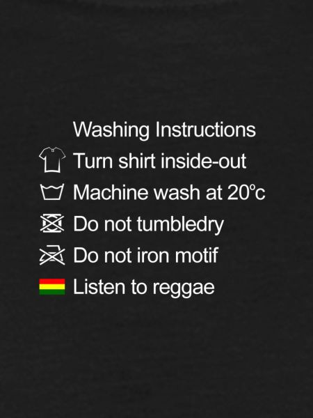 Washing Instructions Reggae