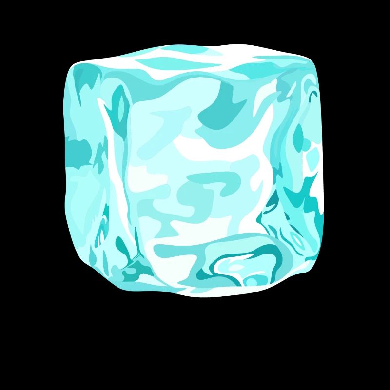 cube ice cyan
